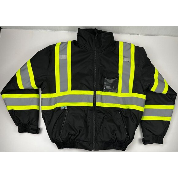 Pyramex Safety Jacket XL Reflective Stripes High Visibility ANSI ISEA Class 1 - Picture 1 of 10